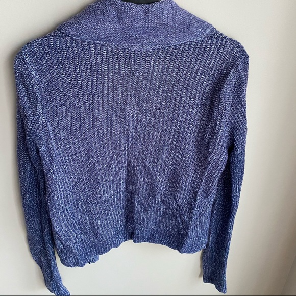 Cozy purple knit sweater blazer - Picture 4 of 8